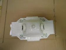 vintage porcelain 1950s ceiling light fixture bedroom bathroom architecture