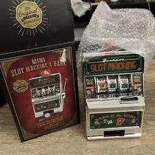 NEW! Mini Home Slot Machine Coin Bank Las Vegas Style Casino Lights & Sounds NIB