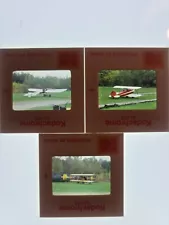 Lot Of (3) 35mm KODAK Color Slides Bi Planes Airshow 1960s Airplanes