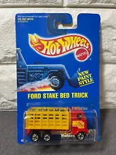 Hot Wheels Ford Stake Bed Truck Collector No.237 Red/Yellow