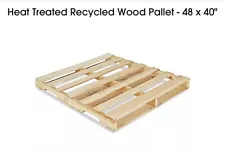 Heat Treated Recycled Wood Pallet - 48 x 40" - 100 Pcs