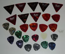 (28) Interesting FENDER GUITAR PICK COLLECTION lot