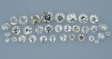 mixed lot of good size old cut loose diamonds 4.03ct natural loose diamonds