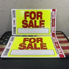 FOR SALE Sign Decal, 2 Pack, Removable Window Sticker, 6.5" X 4.5" Fast Shipping