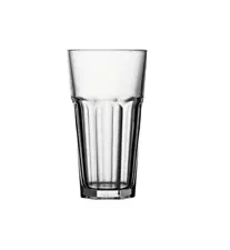 Set of 6 - Heavy Base 22 oz Glass Drinking Pint Glasses for Water Juice Beer