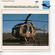 1 x card of a McDonnell Douglas Helicopters OH-6 Cayuse # WP1