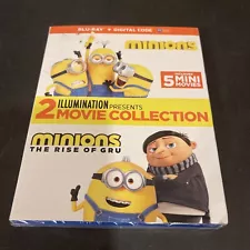 Minions 2-Movie Collection ( Blu-Ray-bonus Features ) New Ships Free