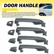 Exterior Door Handle Front Rear for Toyota Camry 2012-17 Left / Right Side Gray