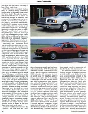 1983 1984 1985 1986 FORD THUNDERBIRD TURBO 4 pg Article