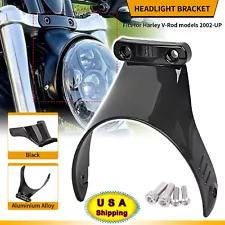 Aluminium Front Headlight Bracket Mount Fit For Harley V-Rod Muscle VRSCF VRSCA (For: 2014 V-Rod)