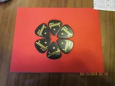 6 PACK GIBSON CLASSIC CELLULOID GUITAR PICKS, MEDIUM GAUGE #159