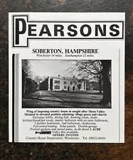 Country House Wing - Soberton - Hampshire For Sale - 1981 Press Cutting r399