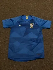 Brazil Soccer Jersey Blue Nike Youth Boy’s Sz XL