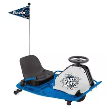 Razor High Torque Motorized Drifting Crazy Cart with Drift Bar for Adults, Blue