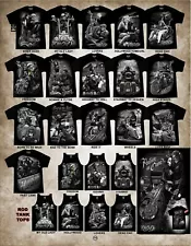 DGA David Gonzales Ride Or Die Biker Motorcycle MC Lowrider T Shirt