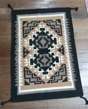 Native Wool Navajo Inspired American Southwest Indian 24" X 36" Style Rug