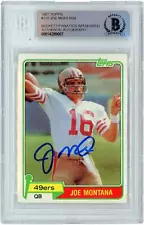 joe montana rookie card for sale