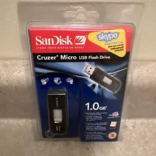 NEW SanDisk Cruzer Micro USB Flash Drive - 1.0 GB - Thumb Drive Stick Drive