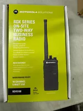 Motorola RDV5100 10-Channel VHF Two-Way Radio - Black