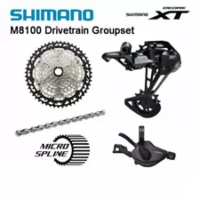 New Shimano Deore XT M8100 12 Speed Drivetrain Groupset 51T Cassette (OE)