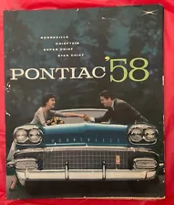 1958 Pontiac "BONNEVILLE / CHEIFTAIN / SUPER CHIEF +" - Original Car Brochure