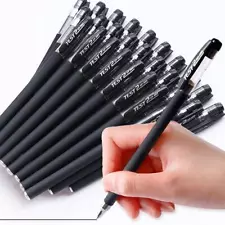 NEW Black Gel Pen Full Matte Water 0.5 Pens Writing Stationery Supply Office