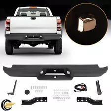 Black Steel Rear Bumper Assembly Face Bar For Ford Ranger Styleside 1993-2011