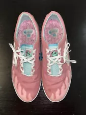 EUC Lakai x Leon Karssen Sheffield Pink & White Skate Shoes Men’s Size 13