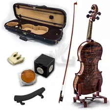 High Quality SKYVN671 Full Size Hand Carved Artist Violin Antique Phoenix Back