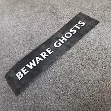 Spirit Halloween Beware Ghosts Sign Rare Store Display banner jack