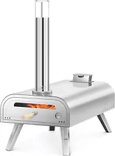 New ListingOVEN Pizza Wood Pellet Grill Outdoor Portable 16 inch Fired Pizza Maker