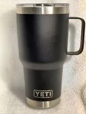 New ListingYETI Rambler Black & Silver 30 oz No Dents or Scratches Slider Top Preowned