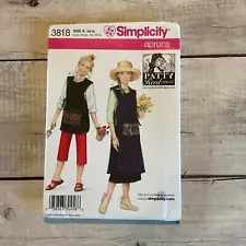 Simplicity 3818 Sewing Pattern Gardening Apron 2 Lengths Smock Miss XS-XL UNCUT