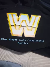 WWE Powder Blue Winged Eagle Replica Title Belt