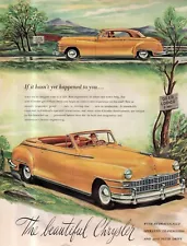 1947 Chrysler Original Convertible ad - scarce image