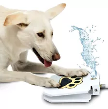 Outdoor Dog Flash Drinking Water Fountain Step On Dispenser Sturdy Easy to Use