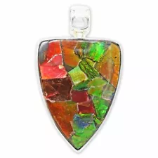 Ammolite Pendant Necklace by Stones Desire