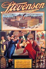 DAVID STEVENSON BREWING CO TOAST FOR THE BEER NEW YORK 1900 VINTAGE POSTER REPRO