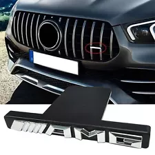 Front Grille Adhesive Radiator Badge Fit For Mercedes C63 S63 GT63 AMG (For: More than one vehicle)