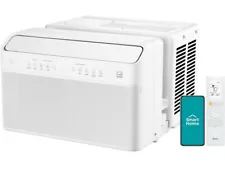 Midea 8,000 BTU U-Shaped Inverter Window Air Conditioner WiFi, 9X Quieter