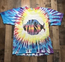 Vintage Phish Summer Tour 1996 TWO SIDED Gildan Tie-Dye Band T Shirt XL