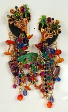 SUMMER SALE: $326.00 Collector's Item LATR Couture Mademoiselles Party earrings