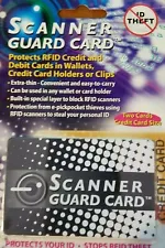 NEW RFID Scanner Guard Card - Protects Credit & Debit Cards Wallet Clip Holder