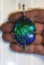 Huge Ammolite Pendant----Very beautiful---100% Authentic---See details area