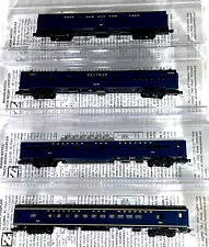 MICRO-TRAINS LINE Z SCALE PASSENGER CAR SET OF 4 NORFOLK & WESTERN 55000240