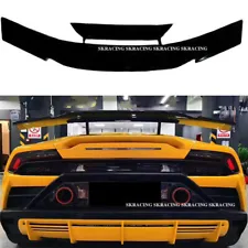 Fits Lamborghini Huracan EVO Glossy Black FRP Car Rear Spoiler Wing Base Kits