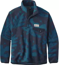 PATAGONIA Synchilla Pataloha Ferns Big Sur Blue Aztec Floral Fleece 2017 - M