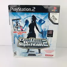 Sony Playstation PS2 Dance Dance Revolution: Supernova 2, SEALED Mat & Game READ