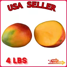 4Lbs Whole Mango Fresh Actual Fruit USA SELLER Free Gift w/Purchase