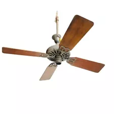 Large 52" Vintage Ceiling Fan, General Electric Made In USA, Industrial Decor